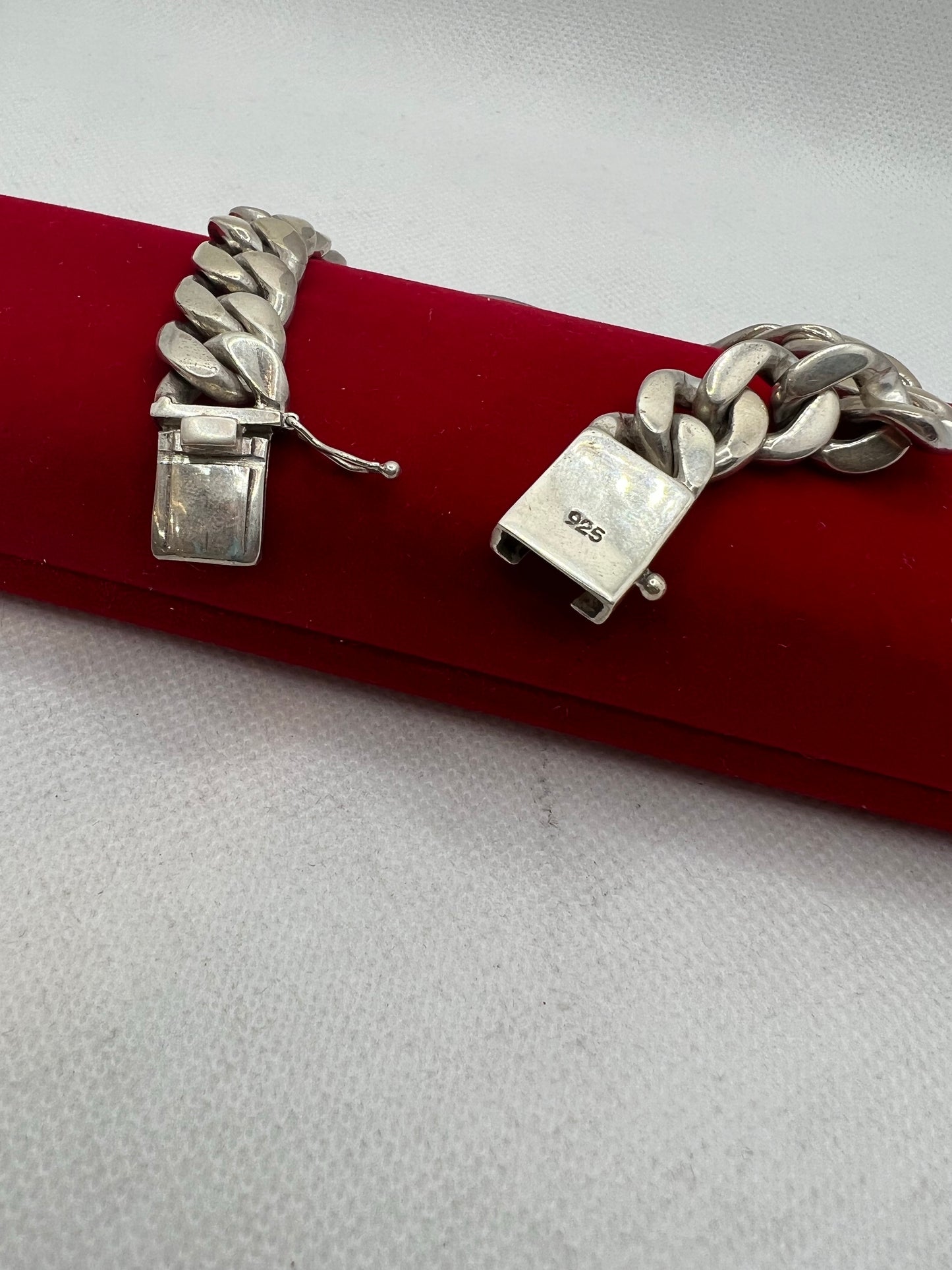 Bracelet en argent véritable et turquoise bleue