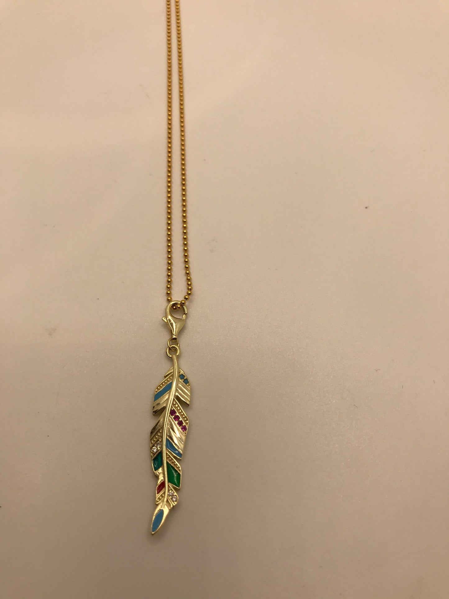 Collier en véritable feuille d'argent