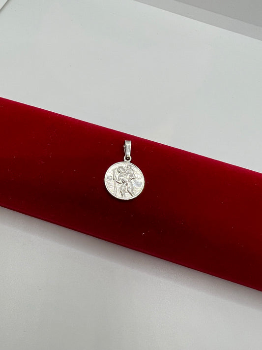 Pendentif Saint Christophe en argent véritable