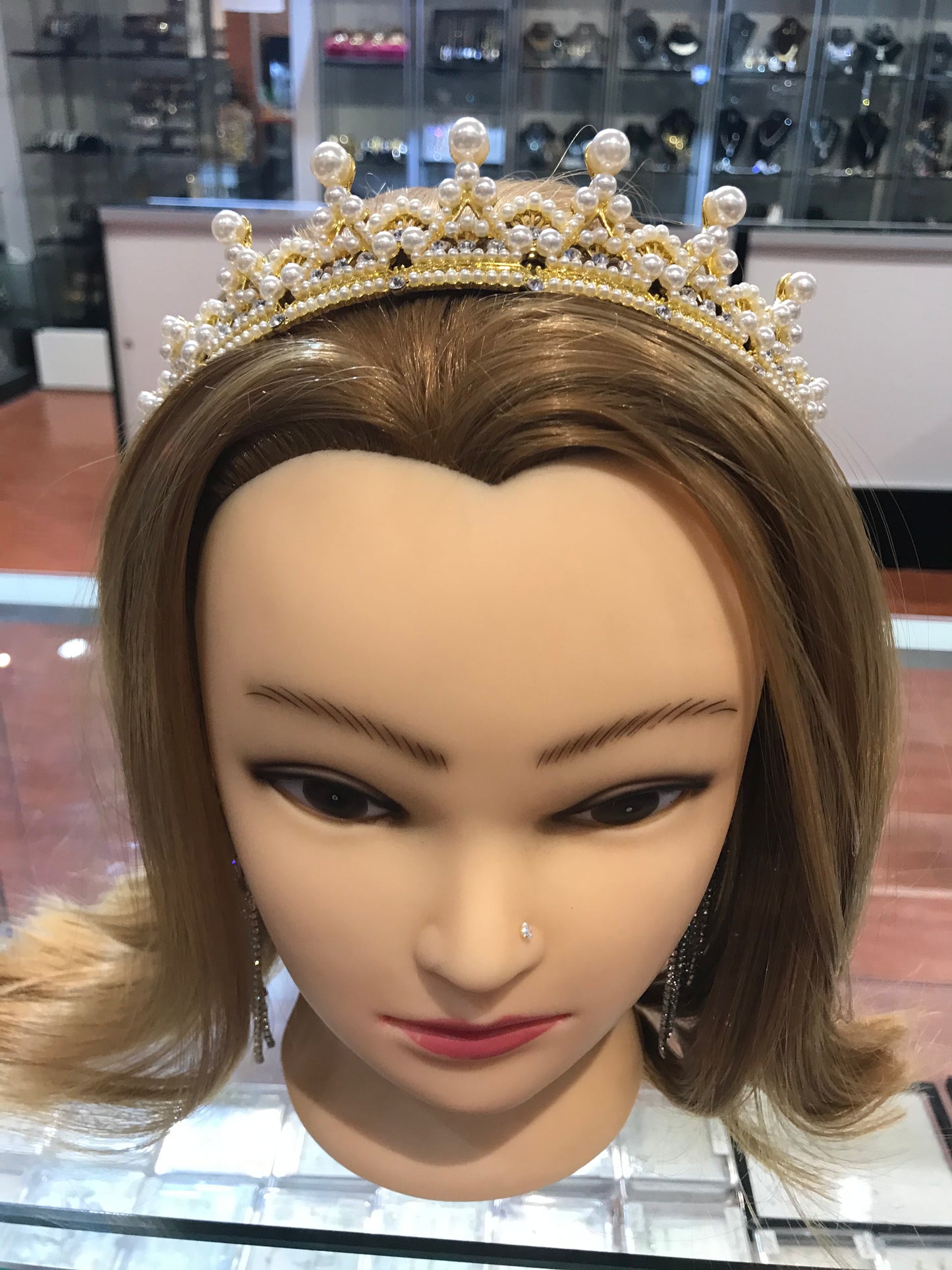 Couronne de perles en or