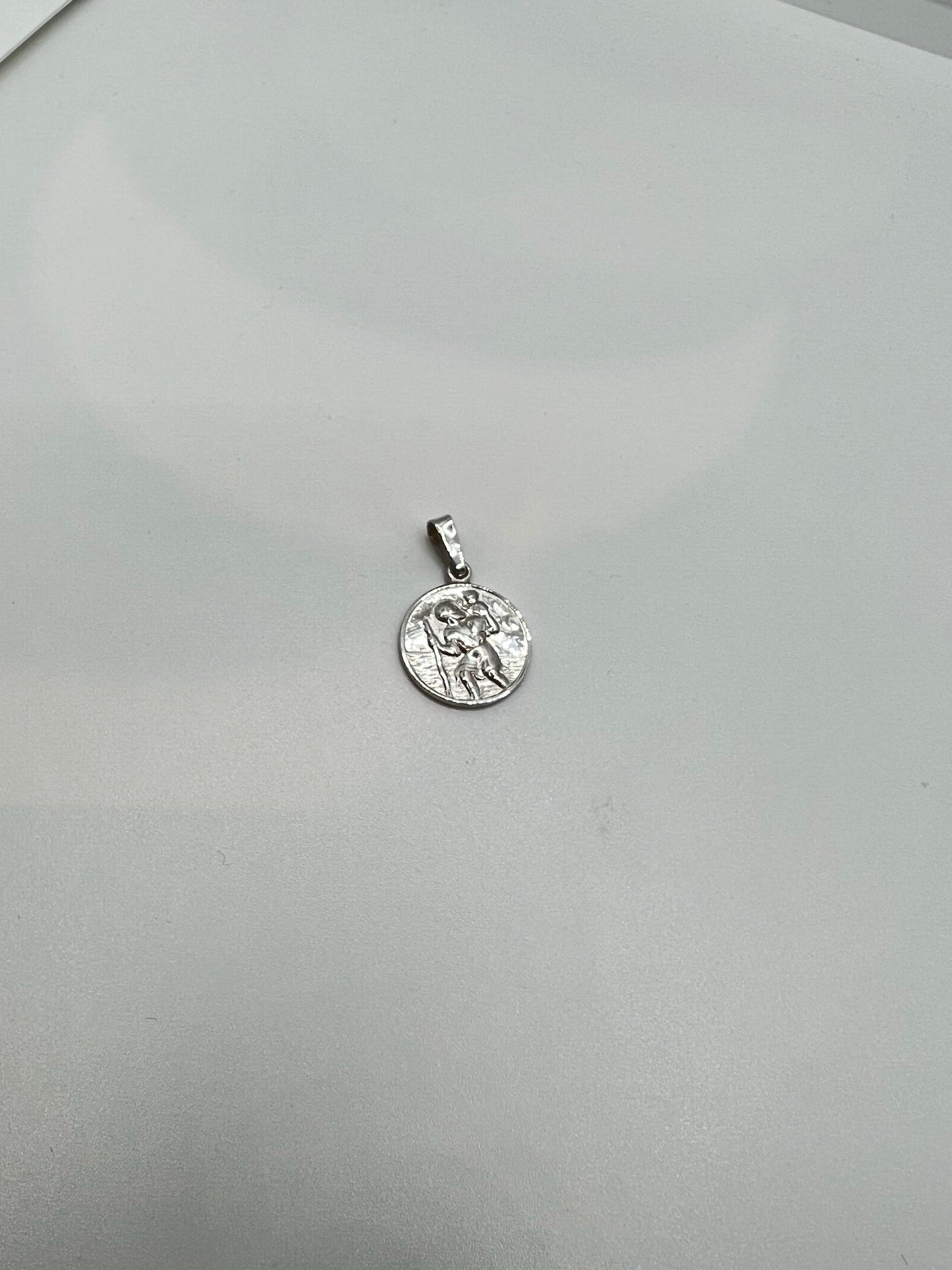 Pendentif Saint Christophe en argent véritable