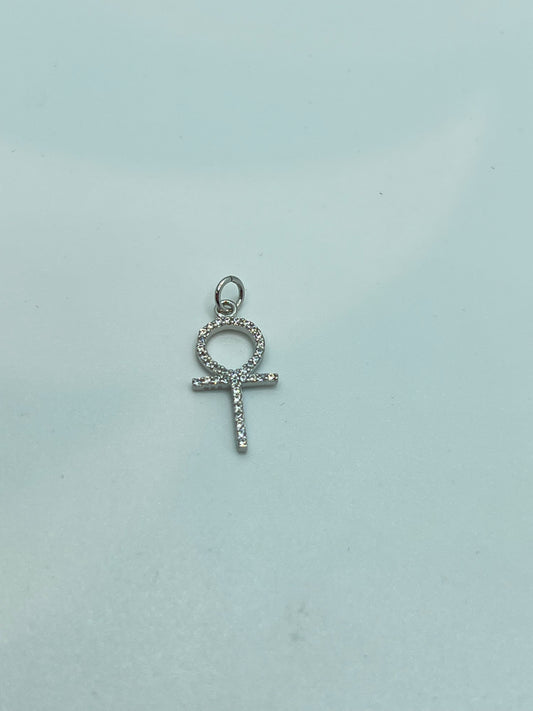 Pendentif ankh en argent véritable