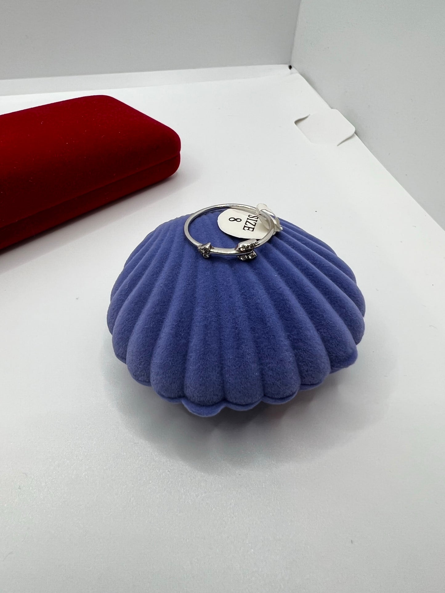 Bague flèche en argent véritable