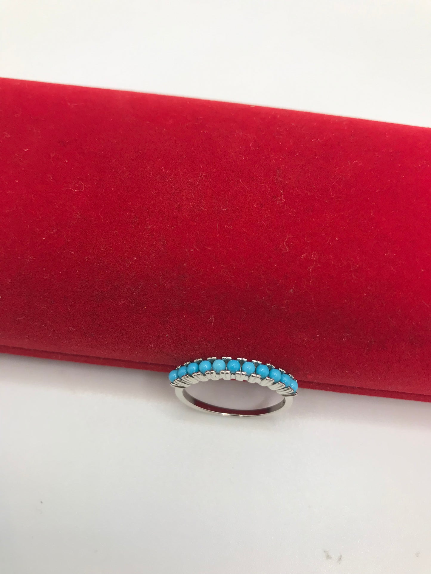 Bague en argent sterling avec turquoise