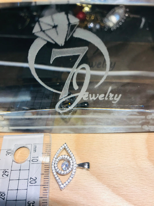 Pendentif en argent sterling mauvais œil