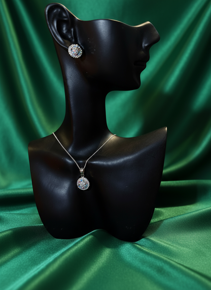 Sterling Silver 925 Jewelry Set “Halo of Light”