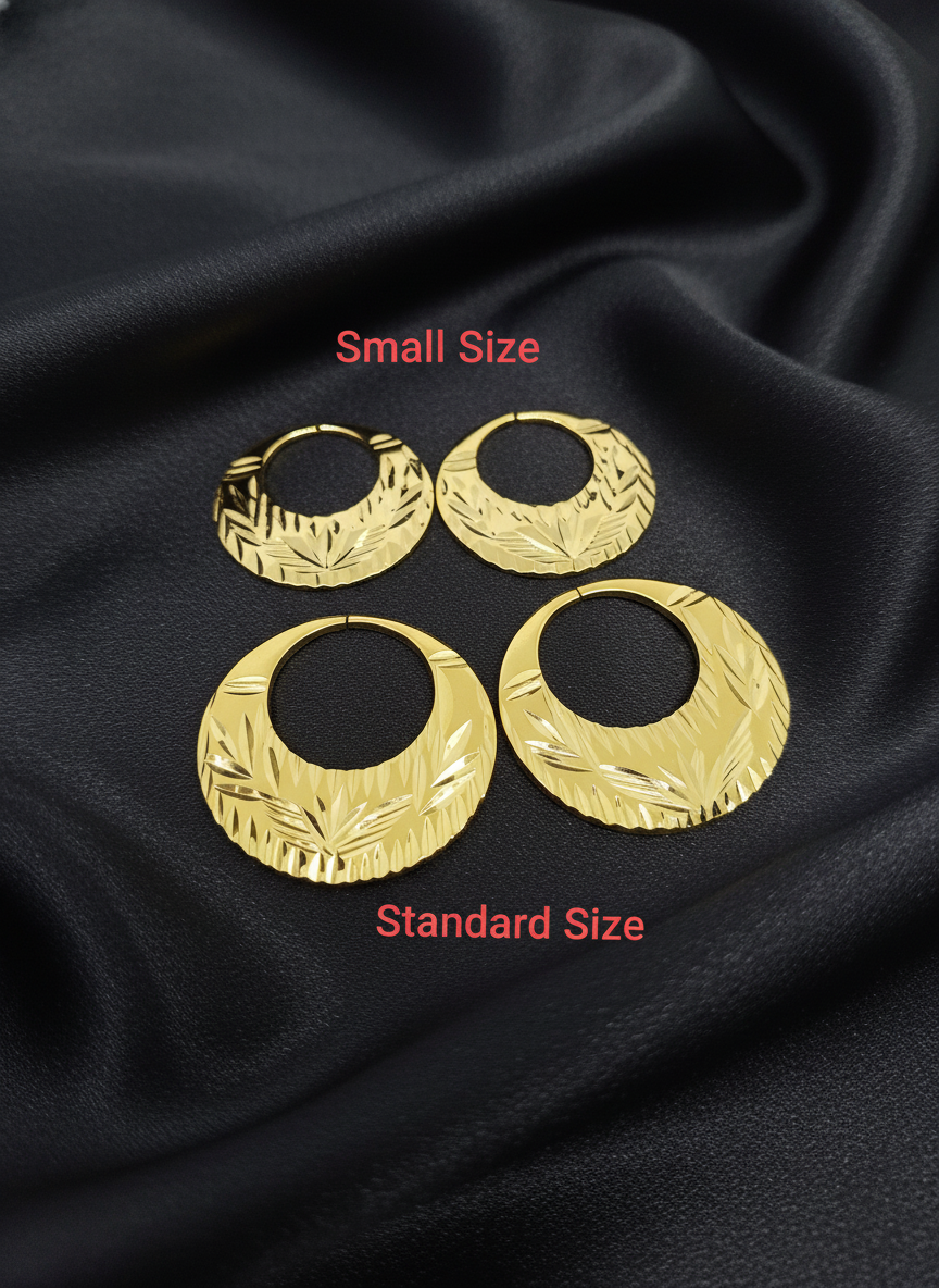 Real Silver Latest Design Nattiyan Earrings (Sizes Available)