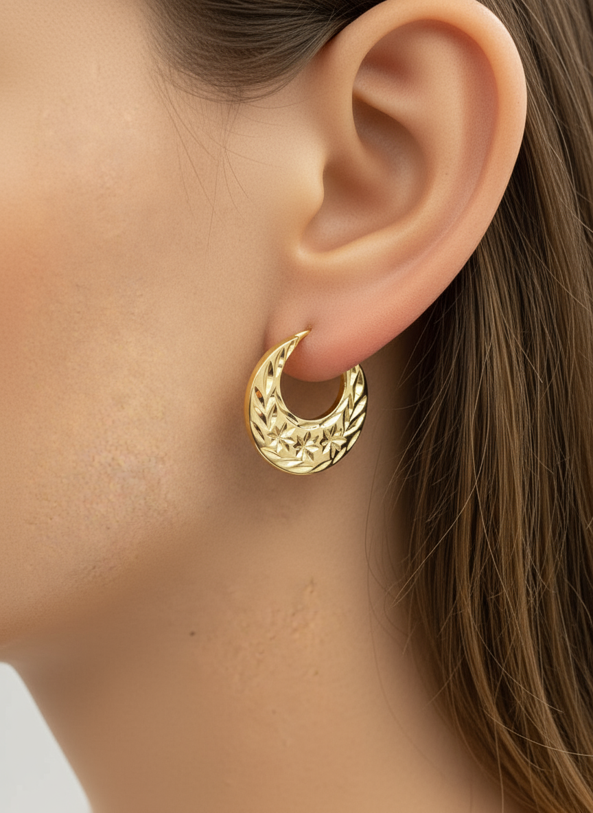 Boucles d'oreilles classiques Nattiyan 💥En rupture de stock💥