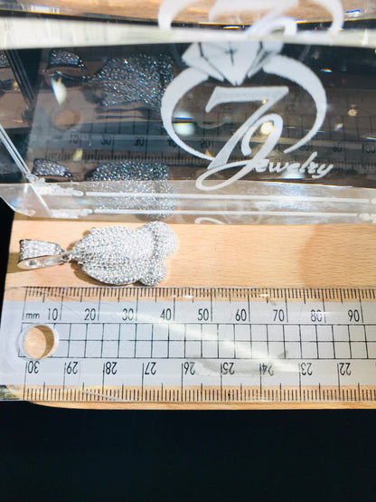 Pendentif main en prière en argent sterling