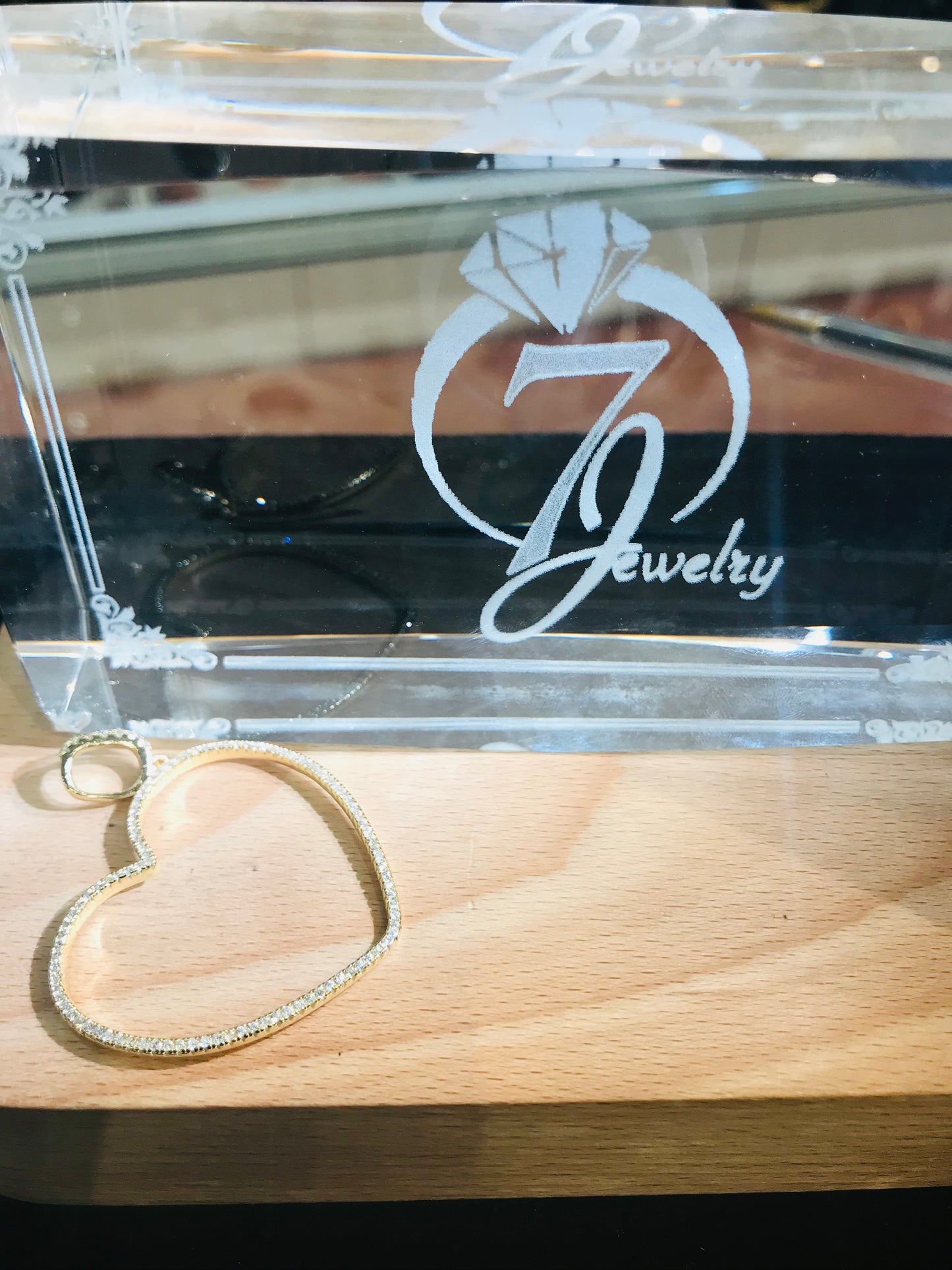 Pendentif coeur en argent sterling