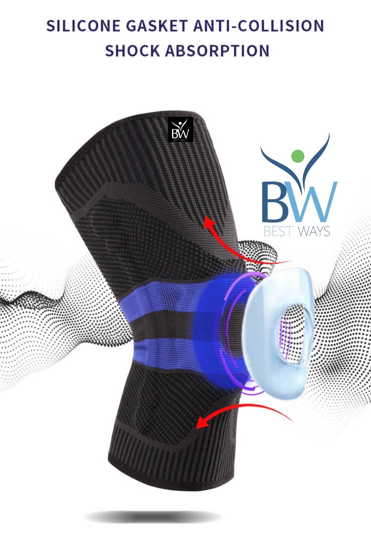 (Now You can also order at: bestways.ca) Best Ways Knee Braces/Knee Pads(Knee Pain Relief)- Pair- Limited Stock.