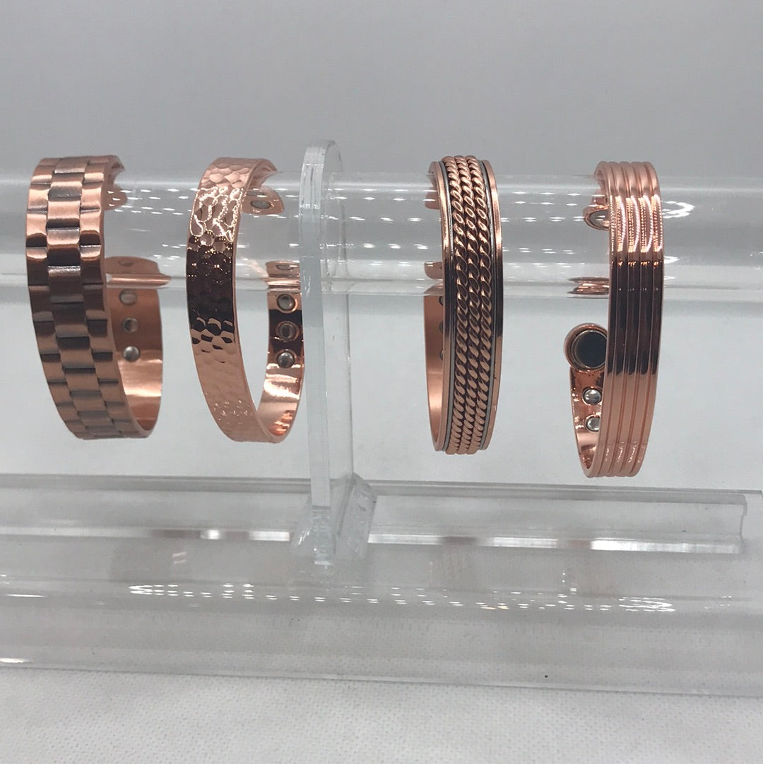 Improve your performance with Pure Copper Magnetic Therapy Bracelet Bangle Open Cuff