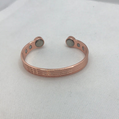 Améliorez vos performances avec le bracelet de thérapie magnétique en cuivre pur, bracelet ouvert