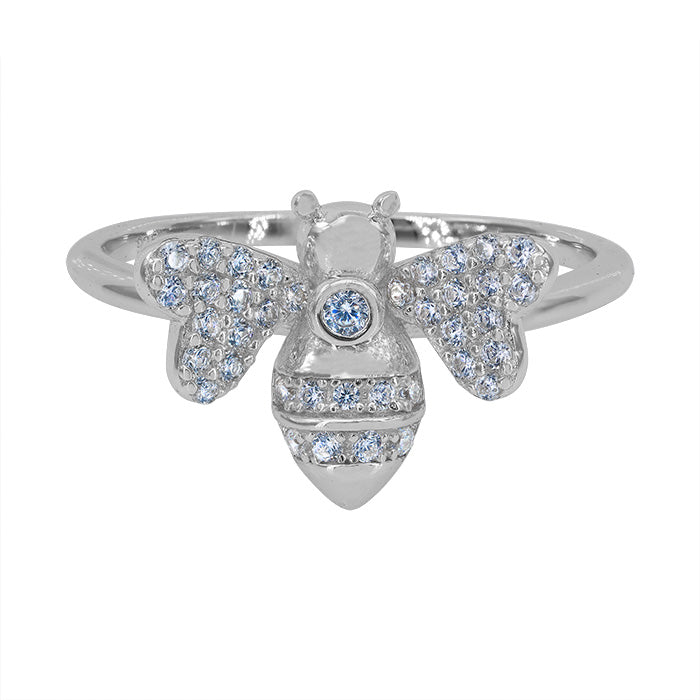 Bague bourdon en argent sterling