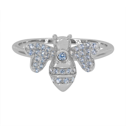 Bague bourdon en argent sterling