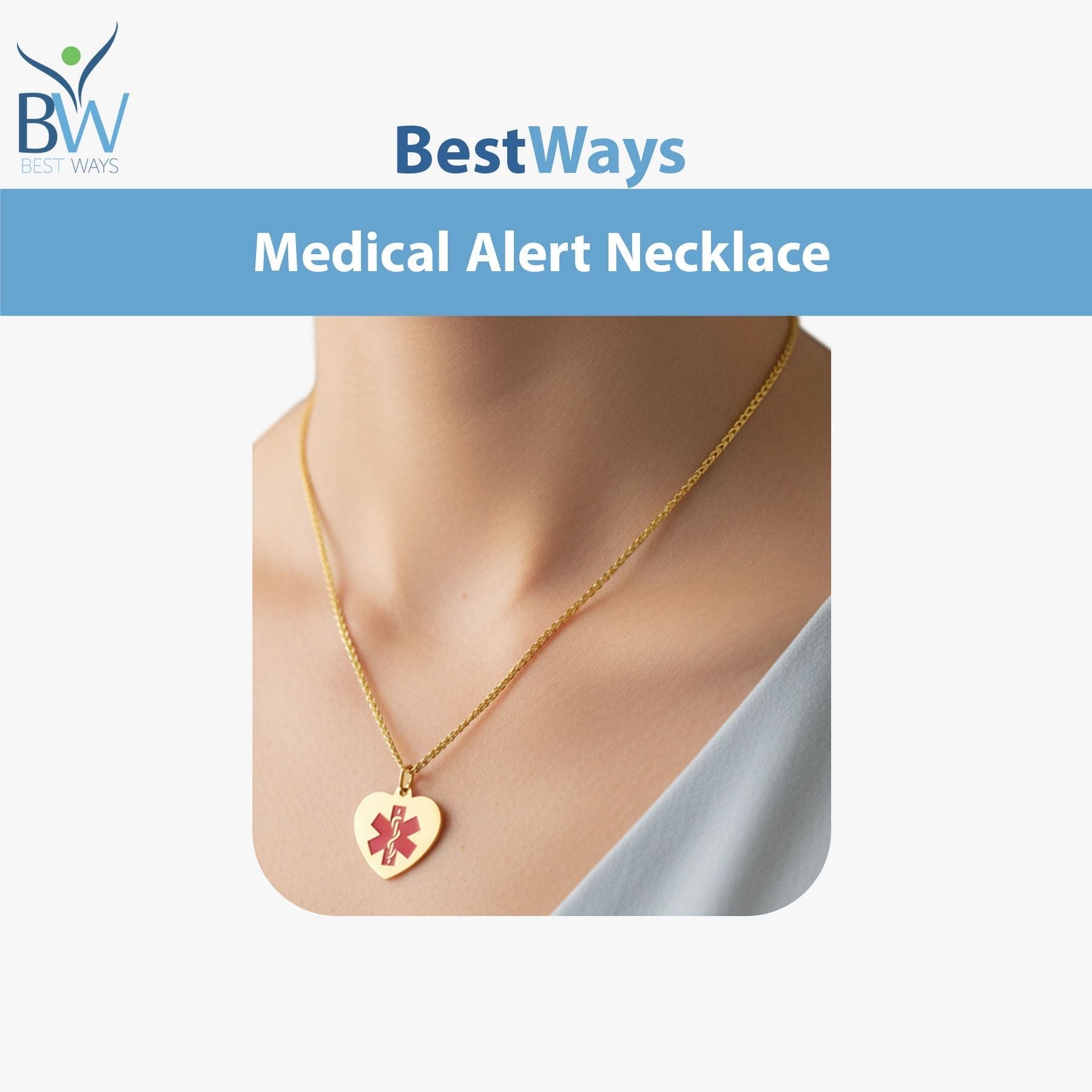 Stay safe in style with this Gold Heart Medical Alert Necklace. Featuring a stainless steel heart-shaped pendant with IP gold plating and a red enamel Star of Life, it ensures first responders recognize your medical needs instantly.
Hypoallergenic, tarnish-resistant, and perfect for diabetes, epilepsy, allergies, heart conditions, and more.