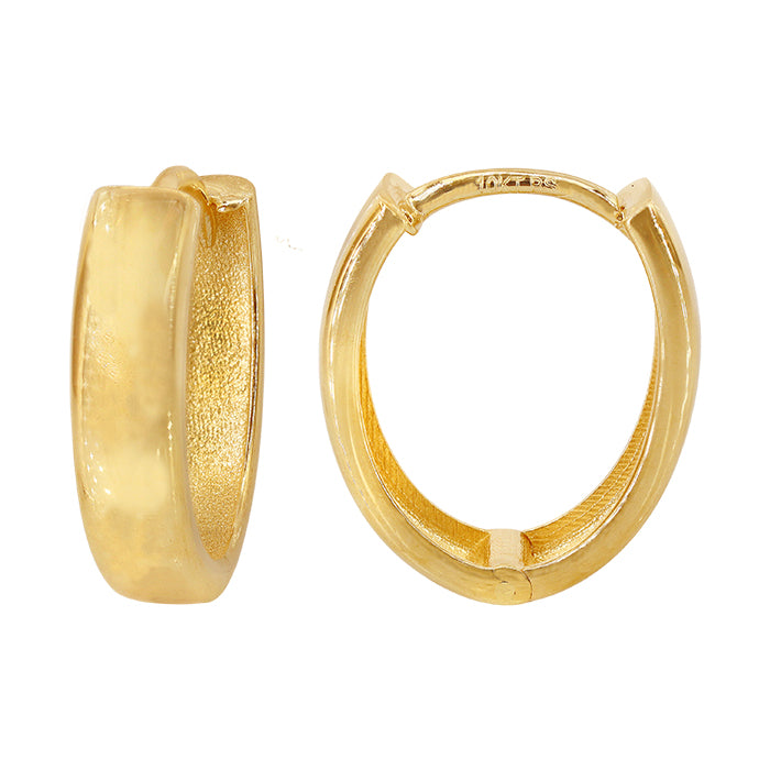 Boucle d'oreille créole en or véritable