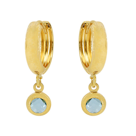 Boucles d'oreilles créoles en or véritable