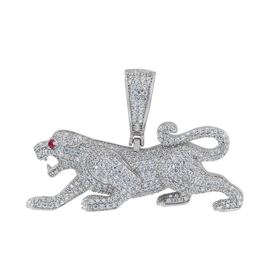 Pendentif lion en argent sterling