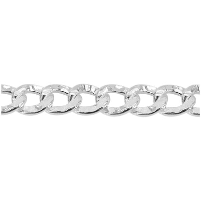Chaîne grue ultra plate en argent sterling (6 mm)