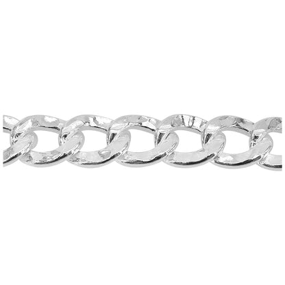 Argent sterling, chaîne grue ultra plate (7,8 mm)