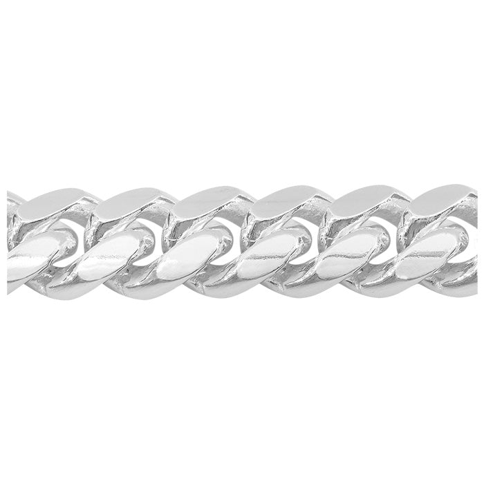 Chaîne à maillons cubains en argent sterling (8,7 mm)