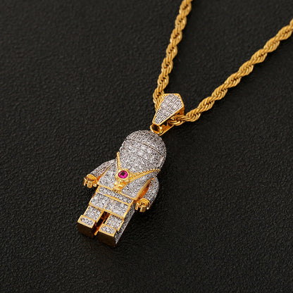 Collier Lego plaqué or