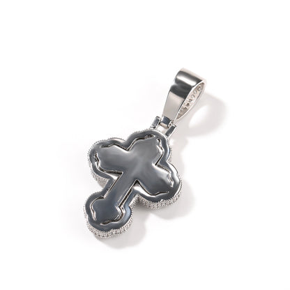 Cz ਡਾਇਮੰਡ ਕਲਾਉਡ ਕਰਾਸ ਚਾਰਮ ਪੈਂਡੈਂਟ ਹਾਰ