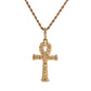 iced out ankh cross pendant