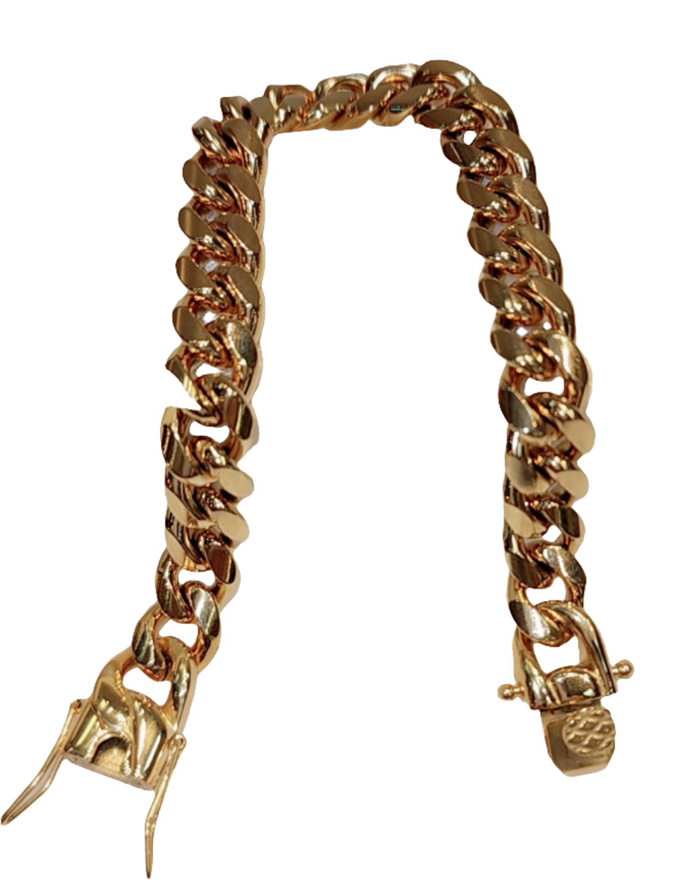 Bracelet à maillons cubains en acier inoxydable