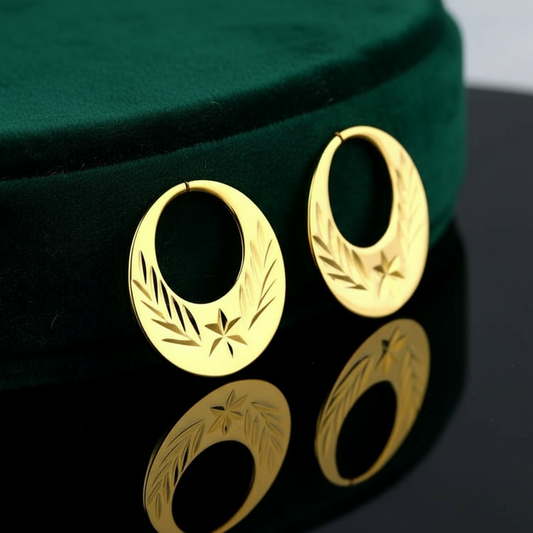 Star Gold Plated Nattiyan Earrings