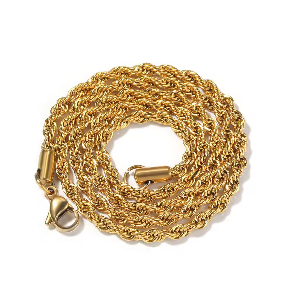 Gold Plated Rope Chain