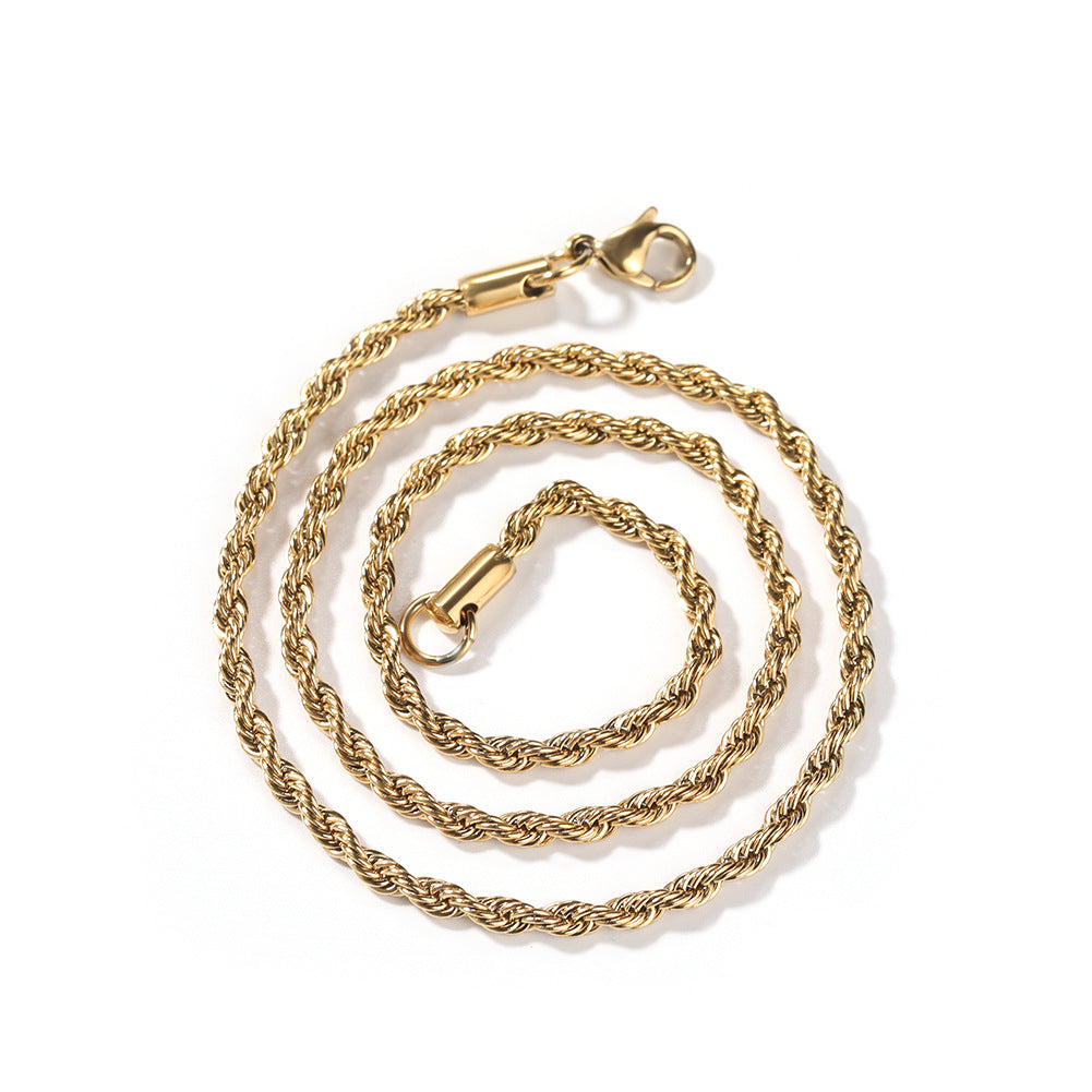 Gold Plated Rope Chain