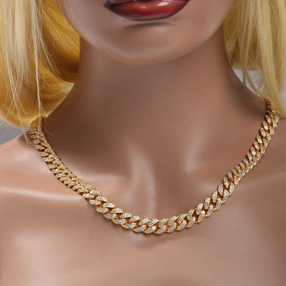 ਆਈਸਡ ਆਊਟ 10mm ਮਿਆਮੀ ਕਿਊਬਨ ਲਿੰਕ ਚੇਨ