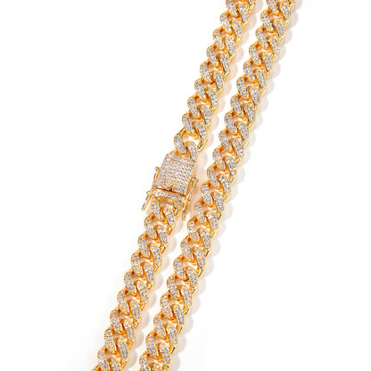 ਆਈਸਡ ਆਊਟ 10mm ਮਿਆਮੀ ਕਿਊਬਨ ਲਿੰਕ ਚੇਨ