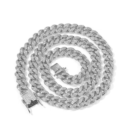 ਆਈਸਡ ਆਊਟ 10mm ਮਿਆਮੀ ਕਿਊਬਨ ਲਿੰਕ ਚੇਨ