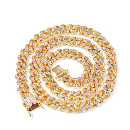 ਆਈਸਡ ਆਊਟ 10mm ਮਿਆਮੀ ਕਿਊਬਨ ਲਿੰਕ ਚੇਨ