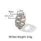 bling iced out cz men's miami cuban baguette crush mens ring