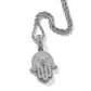 Double Layer Hamsa Hand Charms Pendant