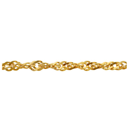 Real gold  Singapore chain (1.5mm)