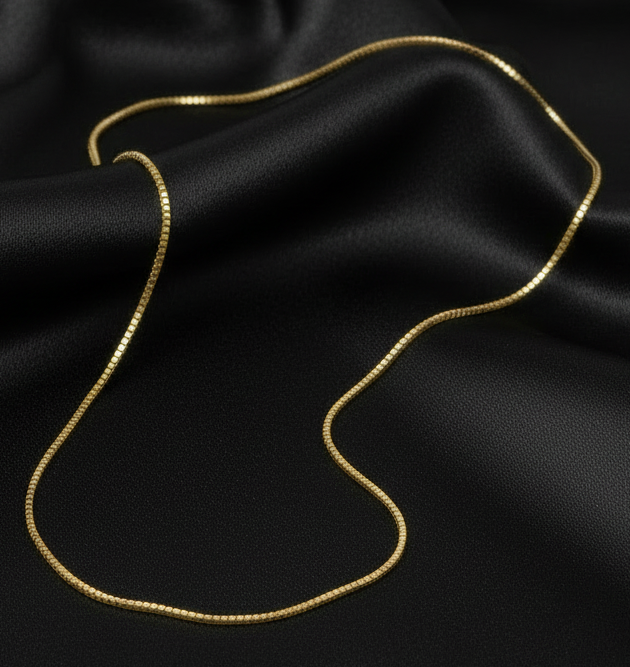 Real Gold box Chain (0.6mm)