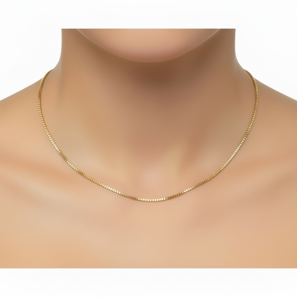 Real Gold box Chain (0.6mm)