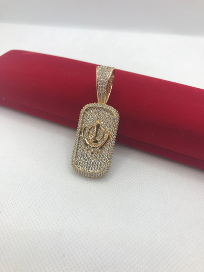 Pendentif Khanda glacé
