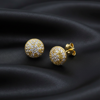 Sterling silver cluster earrings