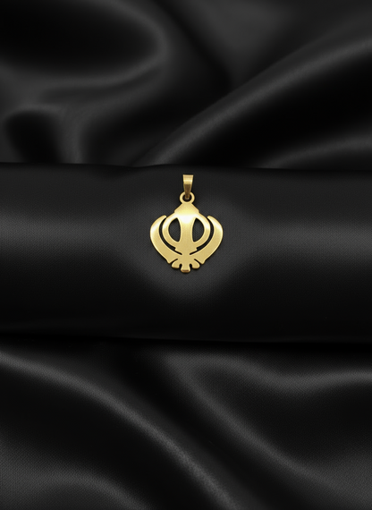 Collier Khanda ; plaqué or 18 carats