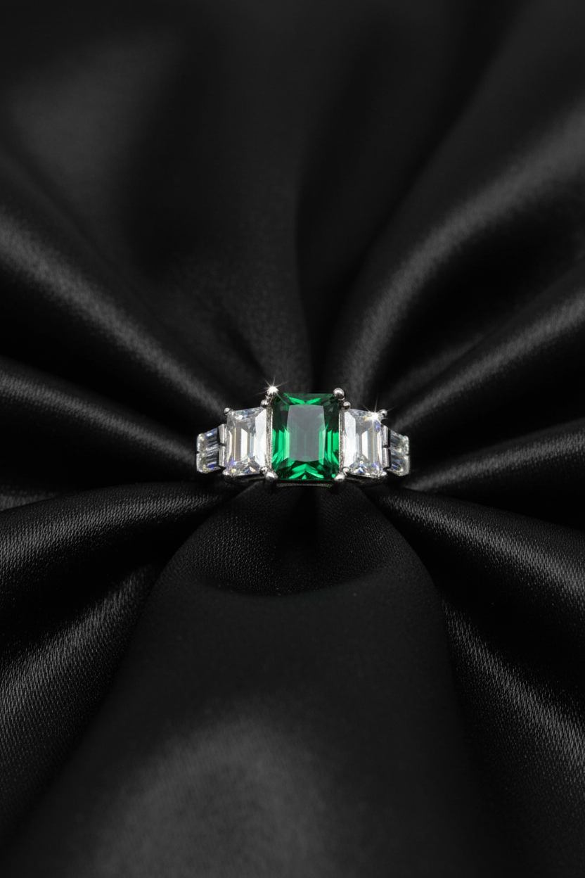 925 sterling silver cubic zirconia stone ring!