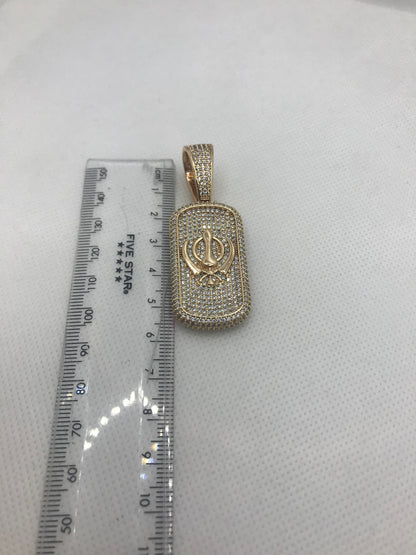 Pendentif Khanda glacé