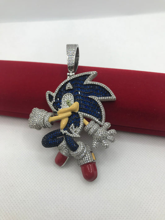 ਹਿੱਪ ਹੌਪ ਆਈਸਡ ਆਊਟ ਸੋਨਿਕ ਪੈਂਡੈਂਟ