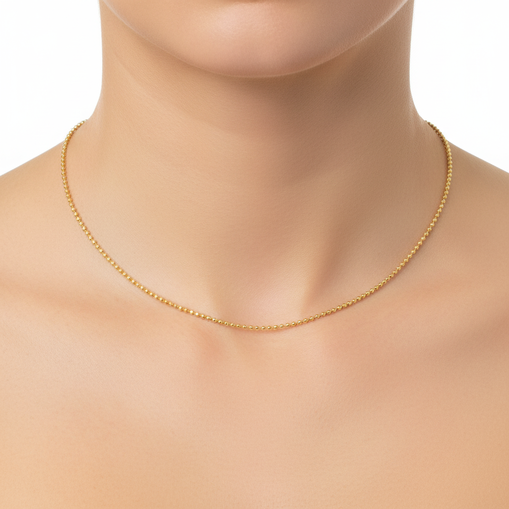 10k gold ball chain