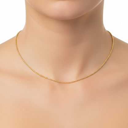 10k gold ball chain